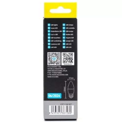 Żarówka świeczka LED C37 E27 11W 1060lm neutralna do kuchni energoszczędna - biała matowa obudowa - wariant 10711