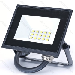 Naświetlacz LED 10W 4000K czarny szklany klosz 22,5 cm P07