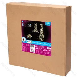 Christmas tree Low voltage Foldable Christmas tree White gold decorations White light Dark green cable 3M+H180CM 8 functions memory timer OFF IP44
