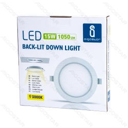 LED Down lights Direct-lit Round Flush mounted 15W 3000K Color box