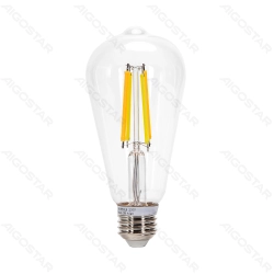 Bluetooth mesh version Smart Filament Bulb ST64 E27 6W CCT Clear Remote Control 2 pcs in color box