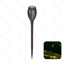 Solar lawn light Effect Plastic Cylindrical flames 2700K 6 pcs in color box 08 series