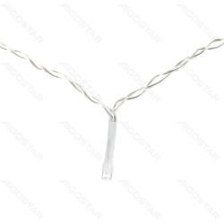 String Lights Battery 3AA Flat string lights Curtain Transparent cable Warm light 3M+0.9*1.2M 120LED 10cm spacing 8-Function Timer with Auto OFF IP44