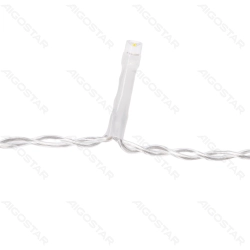 String Lights Battery 3AA Flat string lights Curtain Transparent cable Multi-colored light 3M+3*1.2M 372LED 10cm spacing 8-Function Timer with Auto OFF IP44