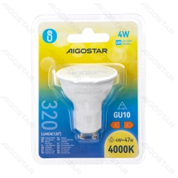 LED Bulbs GU10 4W 4000K Blister packing
