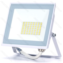 Naświetlacz LED 30W 6500K szklany klosz biały P07