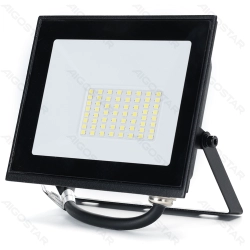 Naświetlacz LED 30W 6500K czarny szklany klosz P07