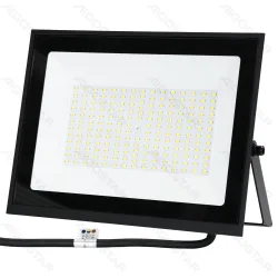 Halogen LED 100W 6500K 9000lm IP65 slim czarny energooszczędny do biura