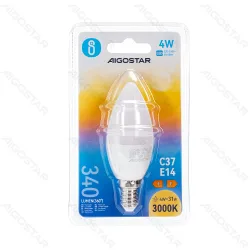 Żarówka świeczka LED C37 E14 4W 340LM ciepła do salonu energooszczędna