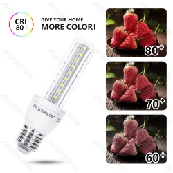 Żarówka LED 8W E27 2U 730lm zimna barwa do biura energooszczędna