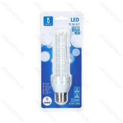 Żarówka LED 12W E27 1180lm zimna 6500K w kształcie U energooszczędna do biura