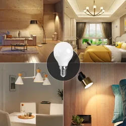 Żarówka LED G45 E14 3W 3000K ciepła mleczna kulka 255LM energooszczędna do salonu