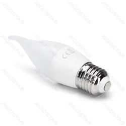 Żarówka LED świeczka CL37 E27 3W 6500K 255LM do biura energoszczędna