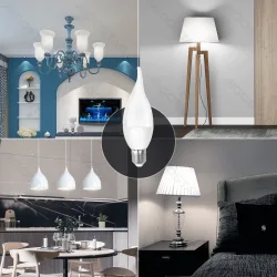 Żarówka LED świeczka CL37 E27 3W 6500K 255LM do biura energoszczędna