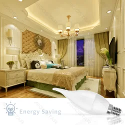 Żarówka świeczka LED CL37 E14 3W 255lm ciepła do salonu energooszczędna
