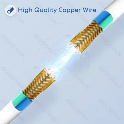 Przedłużacz francuski 3G 1,0 mm² 5 m biały z jednym gniazdem dla wygody użytkowania