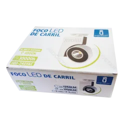 Reflektor LED COB 23W 1250LM 4000K do systemów szynowych dwuprzewodowych o neutralnym świetle do biura