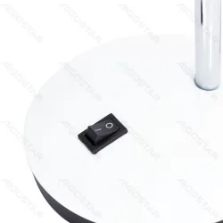 Lampa biurkowa biała z gwintem E27 idealna do przytulnego klimatu