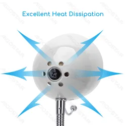 Lampa biurkowa biała z gwintem E27 idealna do przytulnego klimatu