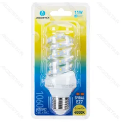 Żarówka spiralna LED E27 11W 1060lm neutralna do kuchni energooszczędna