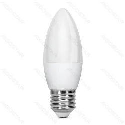 2 x Żarówka LED C37 E27 7W 620lm zimna do biura energooszczędna