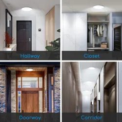 Panel podtynkowy LED E6 24W 6000K 1680lm z czujnikiem ruchu i zmierzchu do biura