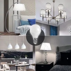 2 x Żarówka LED E14 3W 4000K 255 lm mleczna mała kulka energooszczędna do kuchni