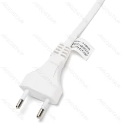 Kabel biały 1,5 m z przełącznikiem 2x0,75 m praktyczny i wygodny