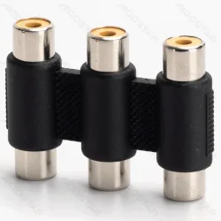Kabel Audio/Video 3RCA Jack na 3RCA Jack czarny do niezawodnego połączenia urządzeń