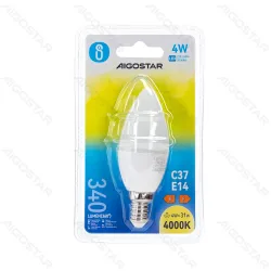 Żarówka LED świeczka C37 E14 4W 4000K 340lm energooszczędna do kuchni