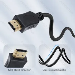 Kabel HDMI Aigostar 5 m czarny zapewniający niezawodne połączenie audio-wideo