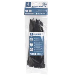 Nylonowe opaski zaciskowe 3,6x150 mm 40 sztuk czarne praktyczne i trwałe