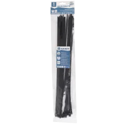 Nylonowe opaski zaciskowe 4,8x350 mm czarne 30 sztuk trwałe i praktyczne