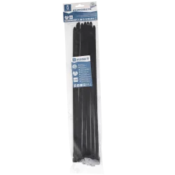 Nylonowe opaski zaciskowe 7,2x350 mm czarne 20 sztuk praktyczne i trwałe