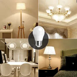 2 x Żarówka LED G45 E27 9W 840lm ciepła barwa energooszczędna do salonu