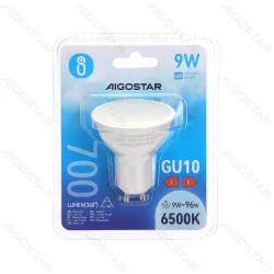 Żarówka LED GU10 9W 700lm zimna do biura energooszczędna Aigostar