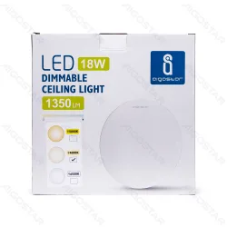 Lampa sufitowa LED 18W 4000K ściemnialna do kuchni zapewniająca mocne światło