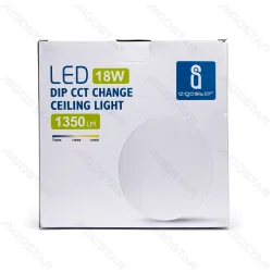 Lampa sufitowa LED 18W CCT 3000-6500K z regulacją barwy światła do salonu i biura