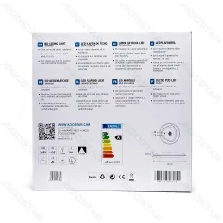 Lampa sufitowa LED 24W 4000K neutralna Aigostar do kuchni i biura - okrągły biały matowy klosz
