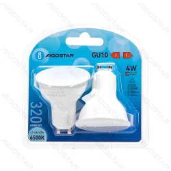 Żarówki LED GU10 4W 6500K 320lm 2 sztuki energooszczędne do biura