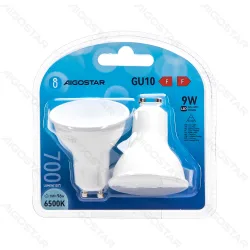 2x żarówka LED GU10 9W 700lm 100° 4000K zimna do kuchni marki Aigostar