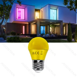 Żarówka LED G45 E27 4W 2700K żółta energooszczędna do salonu