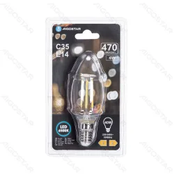 Żarówka LED Filament C35 E14 4W 6500K Aigostar energooszczędna do biura
