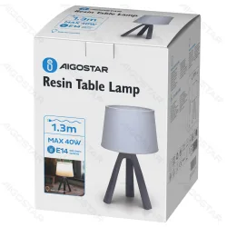 Lampa stołowa z żywicy Aigostar E14 model 273231207 nowoczesny design