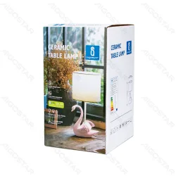 Ceramiczna lampa stołowa Aigostar 9W E14 4500K do biura i pracy