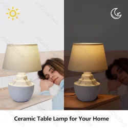 Ceramiczna lampa stołowa Aigostar E14 model 273231240 o nowoczesnym designie