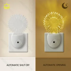 Lampka nocna LED RGB Aigostar 273231415 z czujnikiem zmierzchu do gniazdka praktyczna i kolorowa