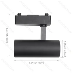 Reflektor LED COB 15W 1700LM zimny do szynowych systemów dwuprzewodowych mocne światło