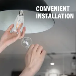 Żarówka LED Filament ST64 E27 8W 950lm ciepła do salonu energooszczędna