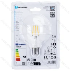 Żarówka LED Filament G95 E27 4W 470lm ciepła barwa do salonu energiooszczędna